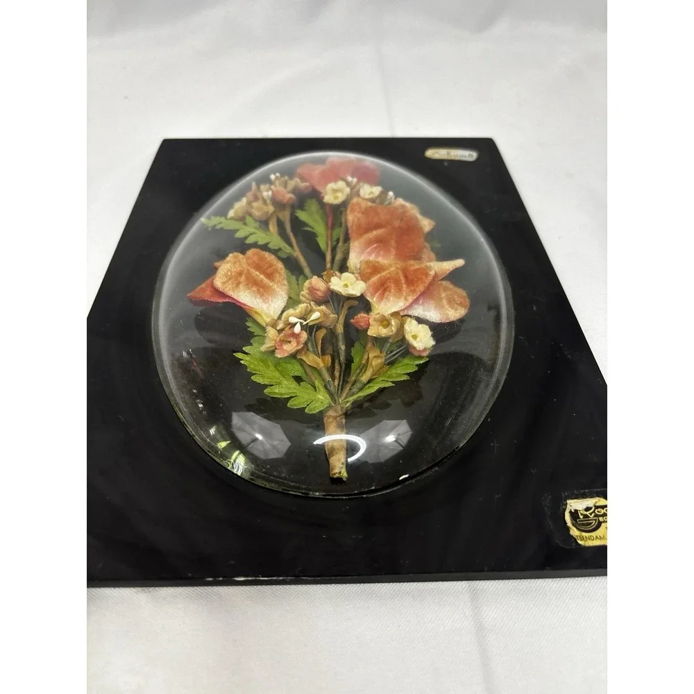 Bubble Convex Frame Vintage Preserved Dried Flowers Arrangement